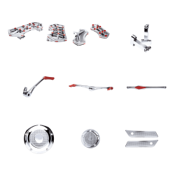 Kit completo Whole collection Deluxe chrome and red