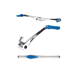 Kit completo Foot control family pack - chrome and blue