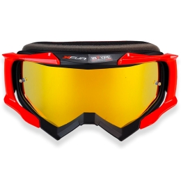 Goggles X FUN 18 Type Black/Red con Lente Mirror Multi Layer