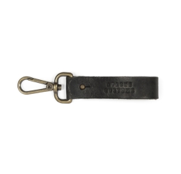 Leather keyclip black